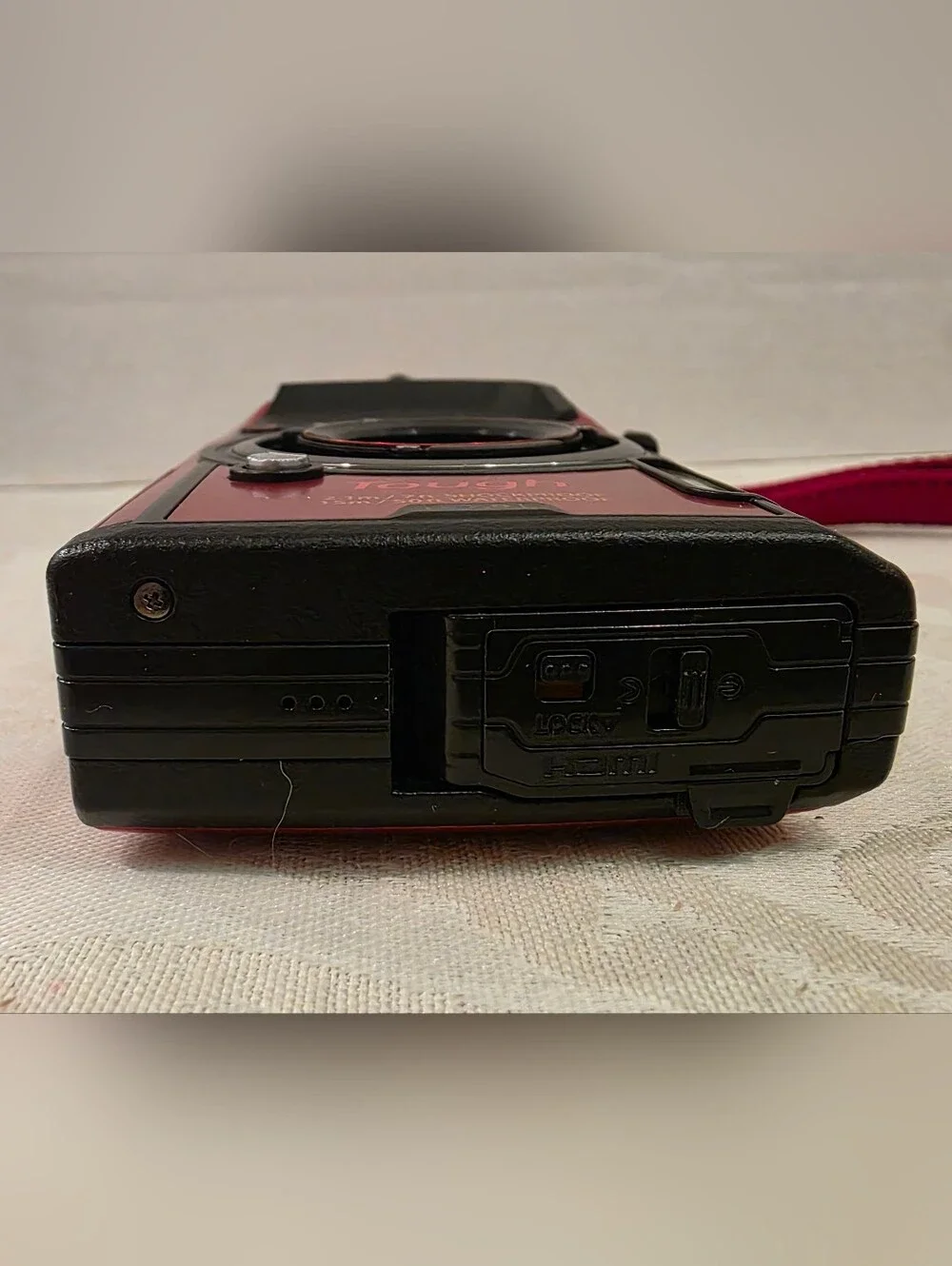 Olympus Tough TG-6 Red Compact Waterproof Digital Camera 12 MP/ 4K Video